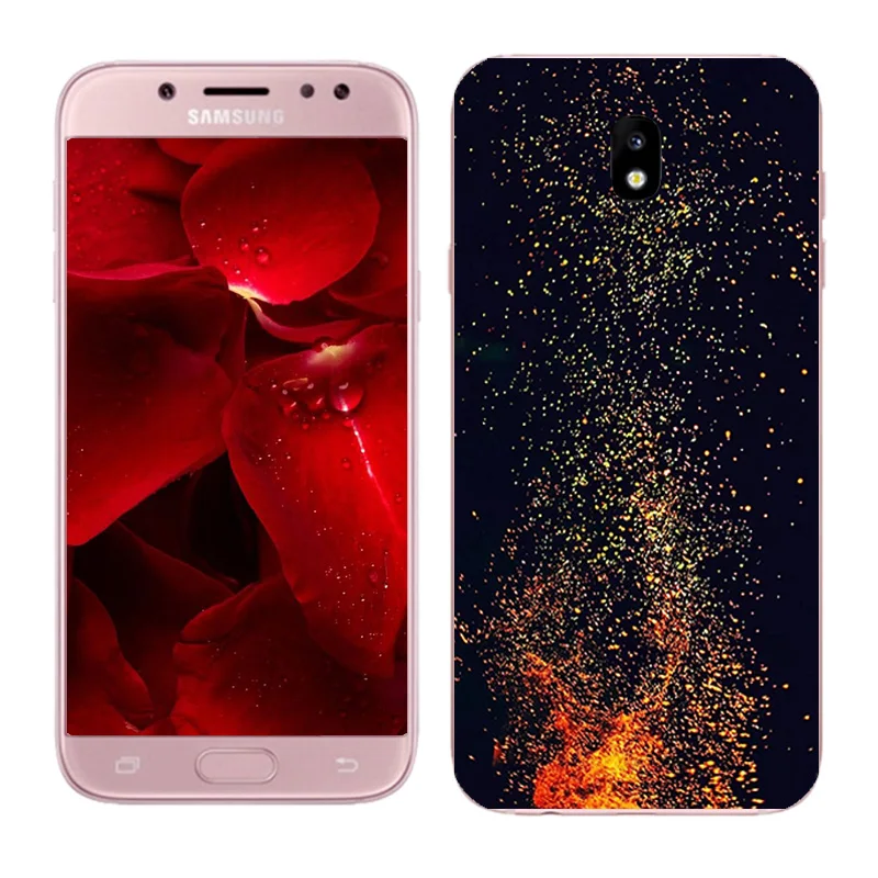 Мягкий Силиконовый ТПУ чехол для Samsung Galaxy J7 2017 модная накладка на заднюю панель