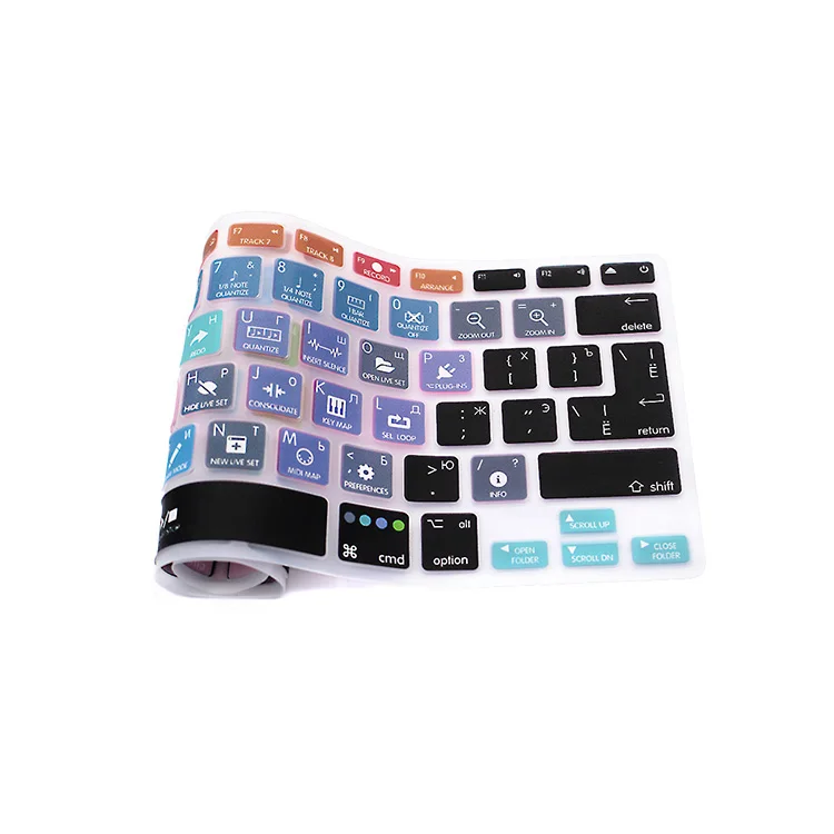 HRH русский OSX Премиум Pro CC Ableton Live Avid Pro инструменты силиконовый ярлык Hotkey клавиатура кожный чехол для MacBook Pro 13 15