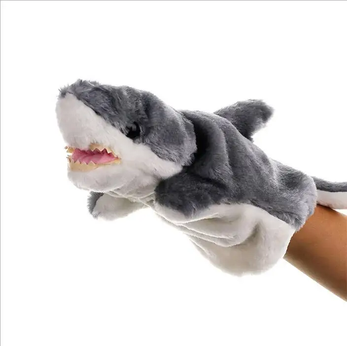 Plush toy hand puppet sea animal 28 cm shark doll | Игрушки и хобби