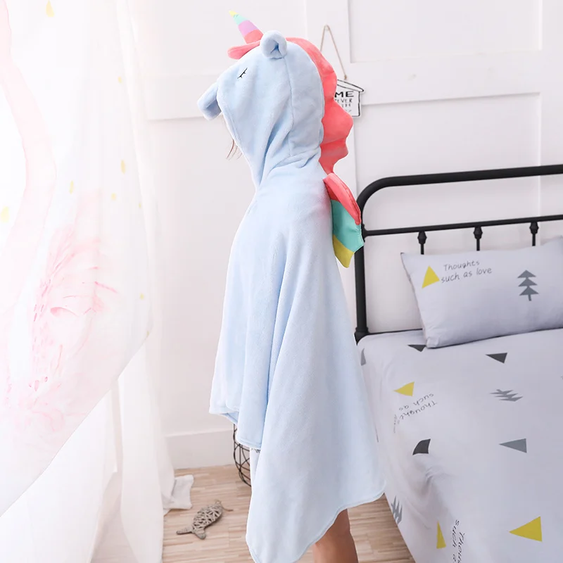 Cozfay Бесплатная Прямая доставка 1 шт. 85*165 см плюшевый костюм единорога мантисы