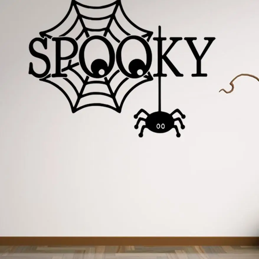 Домашнего декора Happy Halloween дома Бытовая стены комнаты Стикеры Фреска Декор
