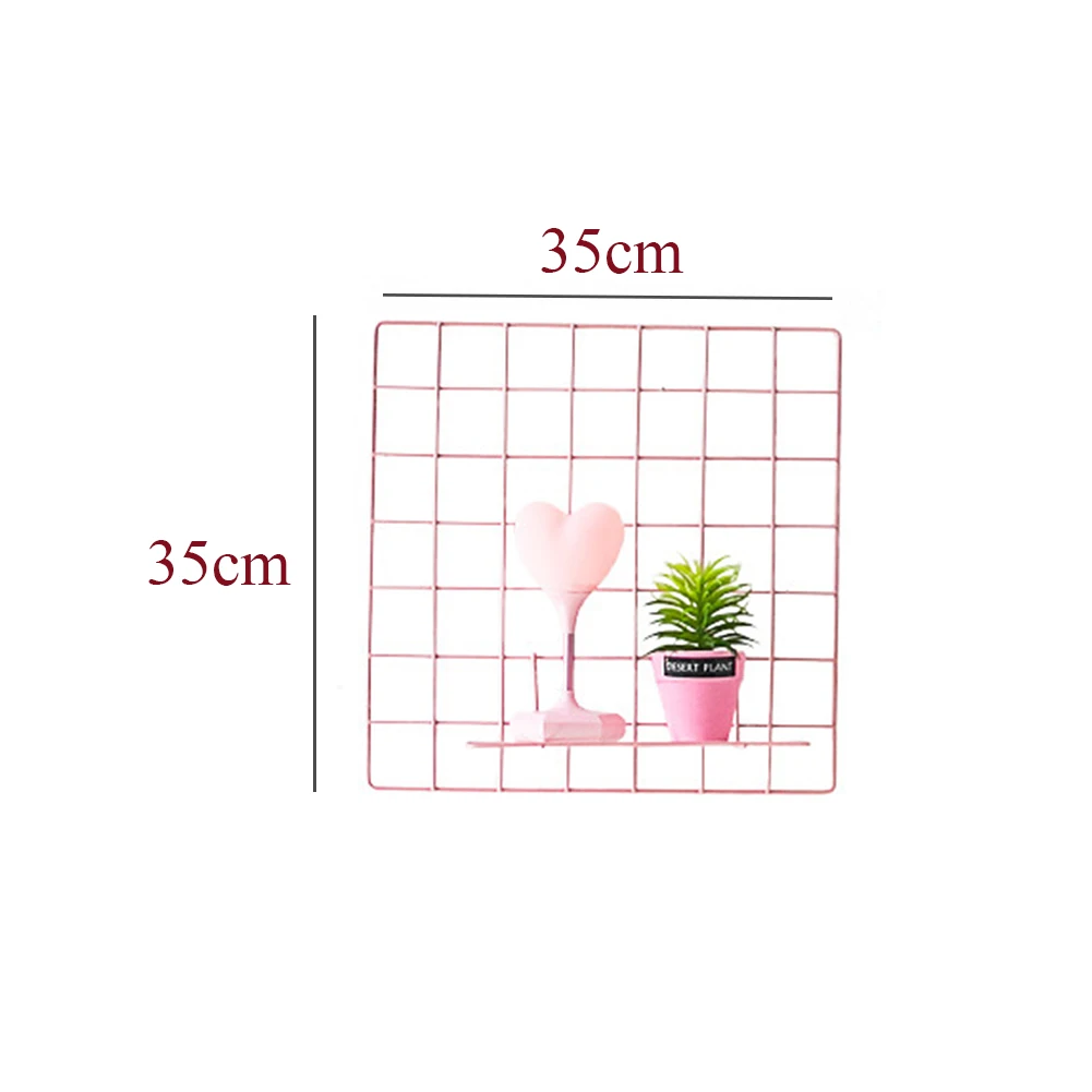 Многофункциональный настенный художественный держатель, домашний сетчатый Органайзер, рамка, полка для самостоятельной сборки, фото-дисплей, украшение, железная сетка, стеллаж для хранения