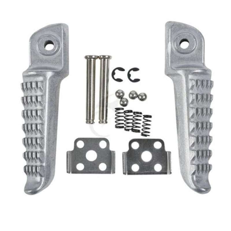 Motorcycle Rear Footrest Foot Pegs Bracket For Kawasaki Ninja ZX6R ZX10R 2009-2010 black silver | Автомобили и мотоциклы