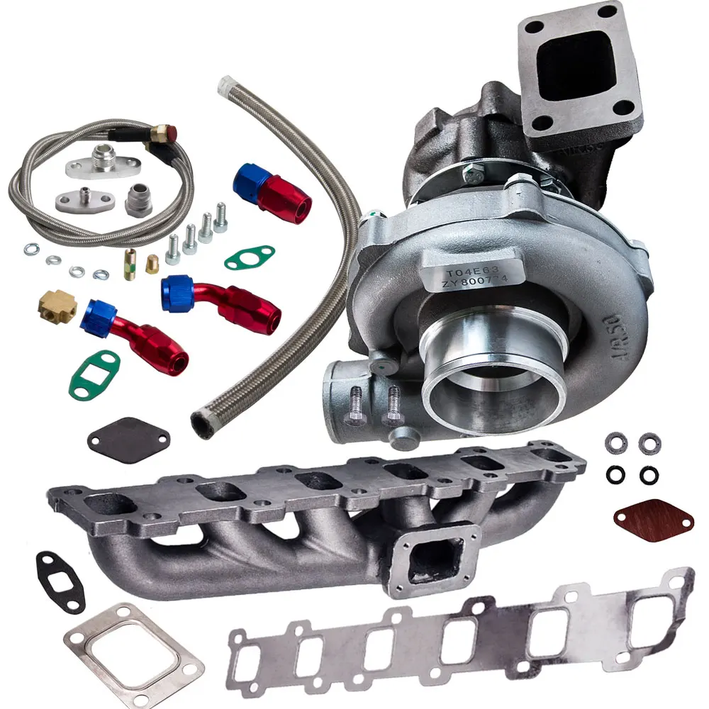 T3/T4 Turbo Зарядное устройство. 50/R T04E T3 T4 0 63/R КОЛЕСА КОМПРЕССОРА масла линии