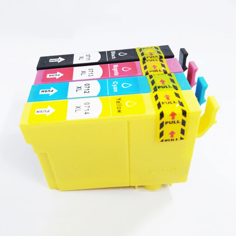 Чернильные картриджи einkstore T0711-T0714 для Epson DX9400F D120 DX4050 DX4400 DX4450 DX5000 SX110 SX210 SX510W SX115 SX215 |
