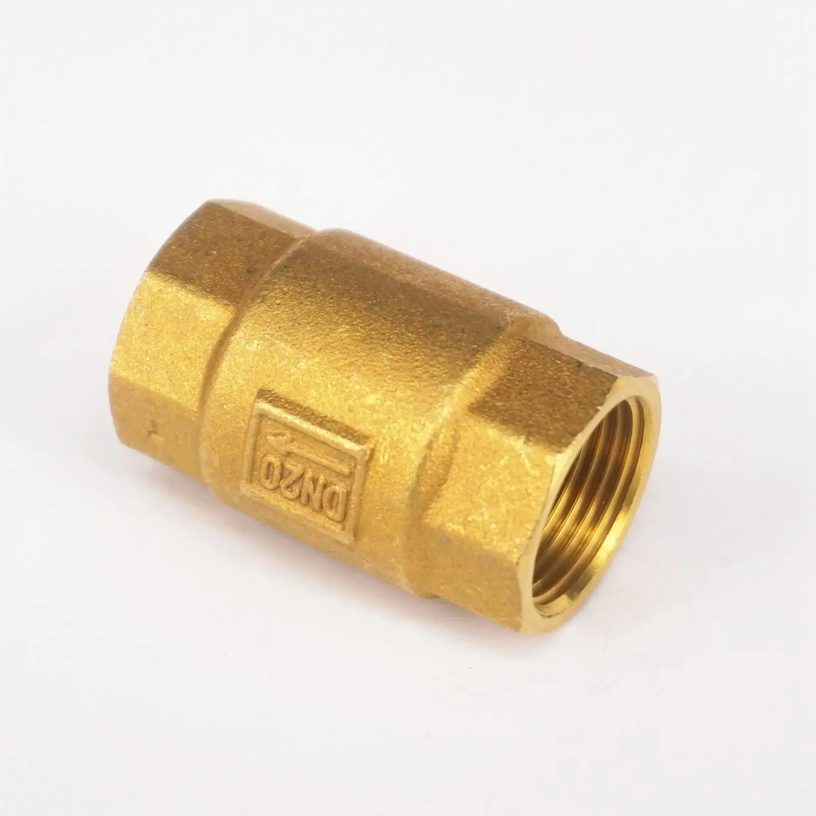 

Brass check valve In-Line Spring Non Return 3/4" BSP female to 3/4" BSP female Threaded for water pipe Plumbing
