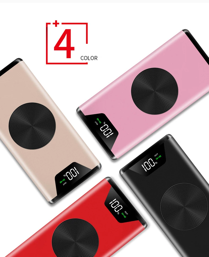 10000 мАч Power Bank Беспроводная зарядка для мобильного телефона зарядное устройство