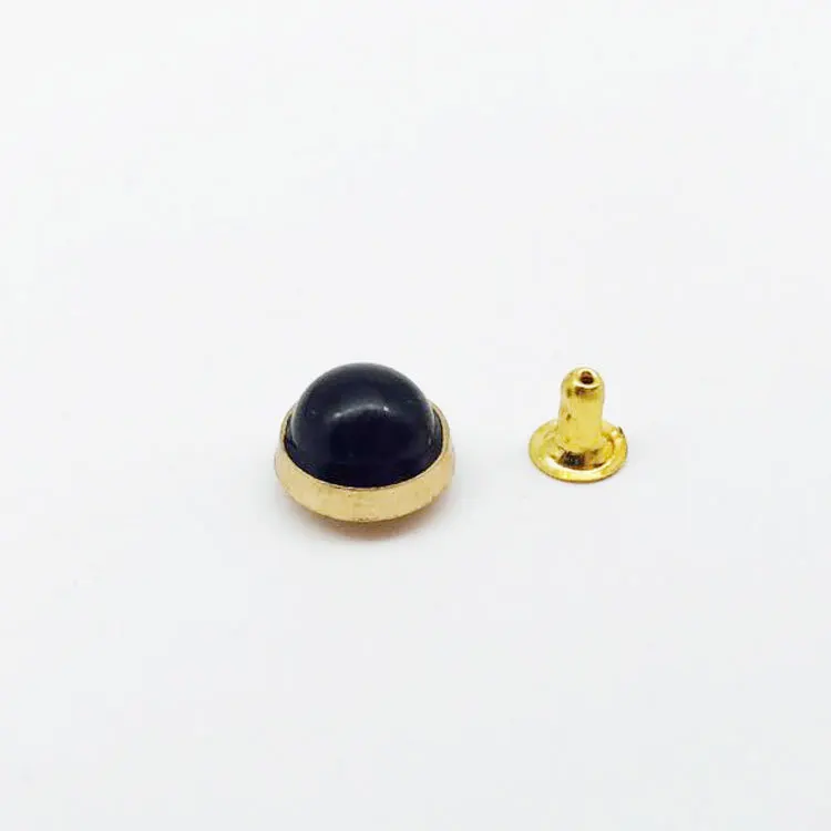 10MM Golden edge 5 30 шт./компл. полукруглые заклепки DIY кожаная сумка обувь ремесла украшения поставки пошив одежды ручной пресс-заклепка цветная кнопка - Цвет: 10MM Golden edge 5