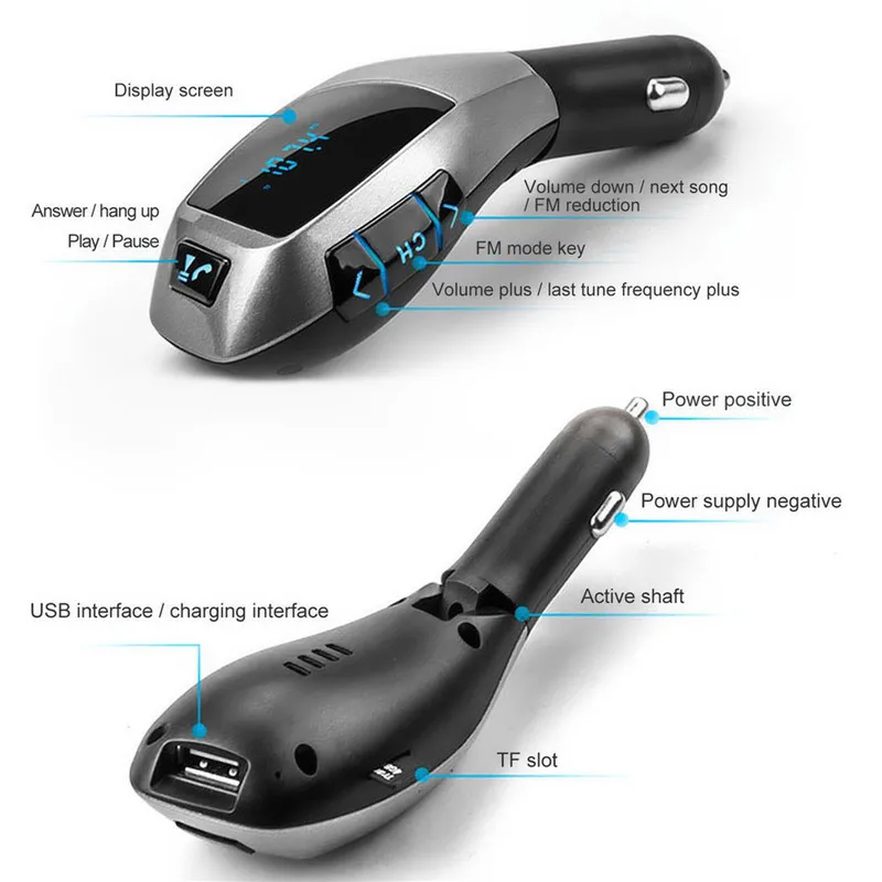 X5 FM передатчик Bluetooth Handsfree автомобильный комплект аудио беспроводной MP3 плеер