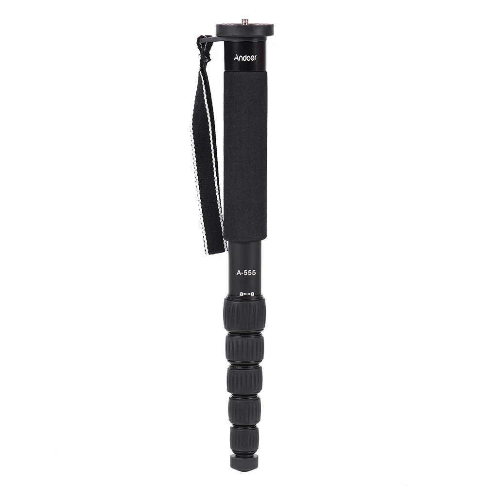 Andoer A-555 6-секционный компактный портативный монопод Монопод палка для Nikon Canon Sony