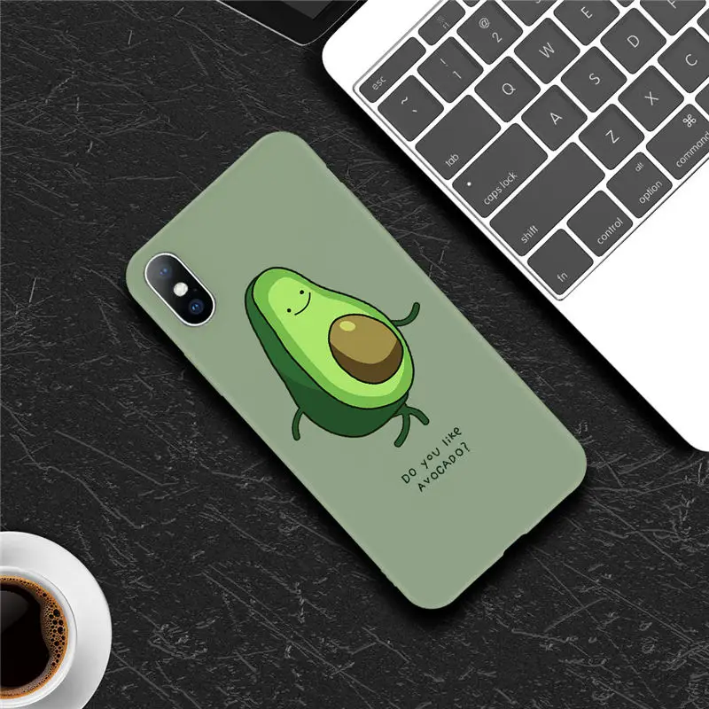7267 Чехол Ottwn цветы Кактус авокадо для iPhone 11 Pro XS Max 6 6s 7 8 Plus X XR 5 5S SE зеленый Растительный чехол для телефона мягкий ТПУ чехол - Цвет: 7267