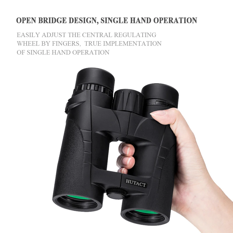Охотничьи бинокли 8x42 Binocolo компактный с чехлом стрела ремень BAK4 Крыша Призма портативный профессиональный hutact