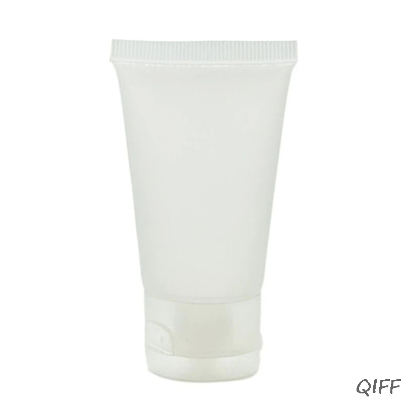 Flip Cap30ml 5/10/20/30/50/100 мл дорожные Портативный пустая трубка прозрачная, контейнер для косметики крема пластиковый флакон для лосьона с откидной крышкой/винт Ca - Цвет: Flip Cap30ml