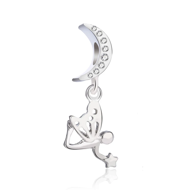 Новые модные длинные хрустальные бусинки с изображением Кита эльфа цветка