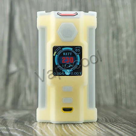 Transparent Sigelei SnowWolf Vfeng 230 Вт коробка мод, силиконовый чехол Защитный чехол для кожи пылезащитный и водонепроницаемый чехол для SnowWolf V feng Vape Mod - Цвет: Transparent