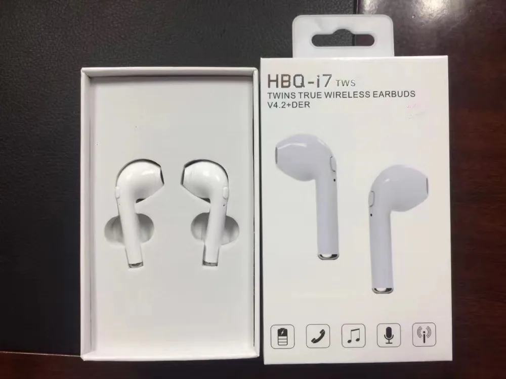 2017 Новый tws HBQ i7 TWS настоящий беспроводной Bluetooth V4.2 наушники бинауральная стерео