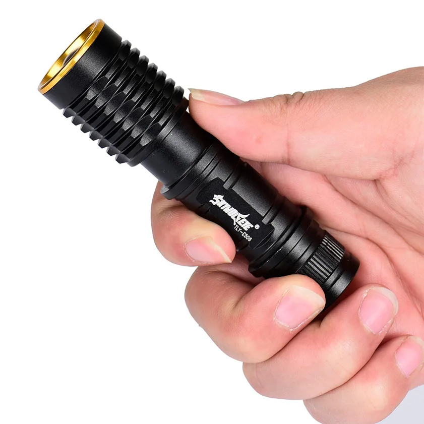 Высокое качество супер яркий 5000LM CREE Q5 AA/14500 масштабируемый светодиодный фонарик 3