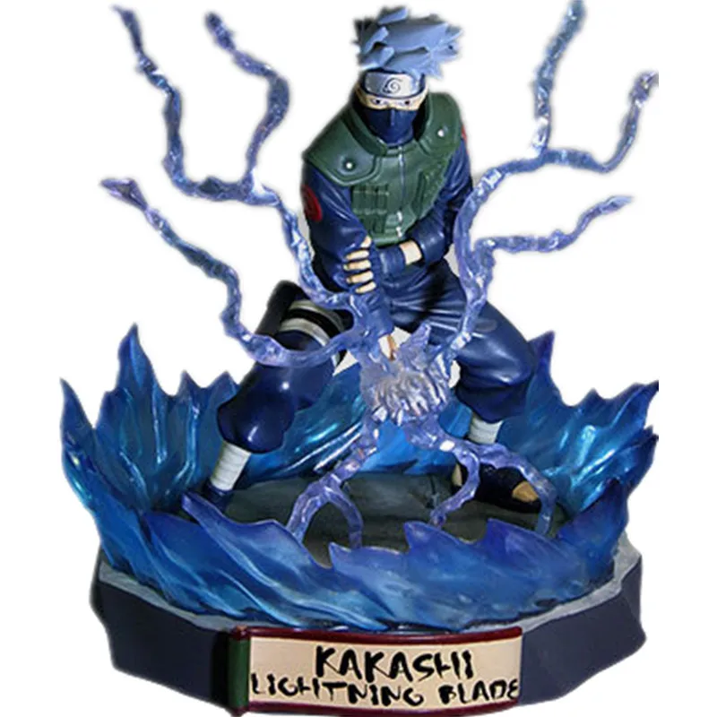 Черный Наруто фигурка Саске Какаши Гаара ПВХ фигурка аниме игрушки наруто Shippuden Коллекция Модель игрушки подарок для детей - Цвет: Черный