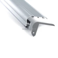 50 x 2m setslot stairway aluminium led profile and large size led aluminum profile for step floor lighting