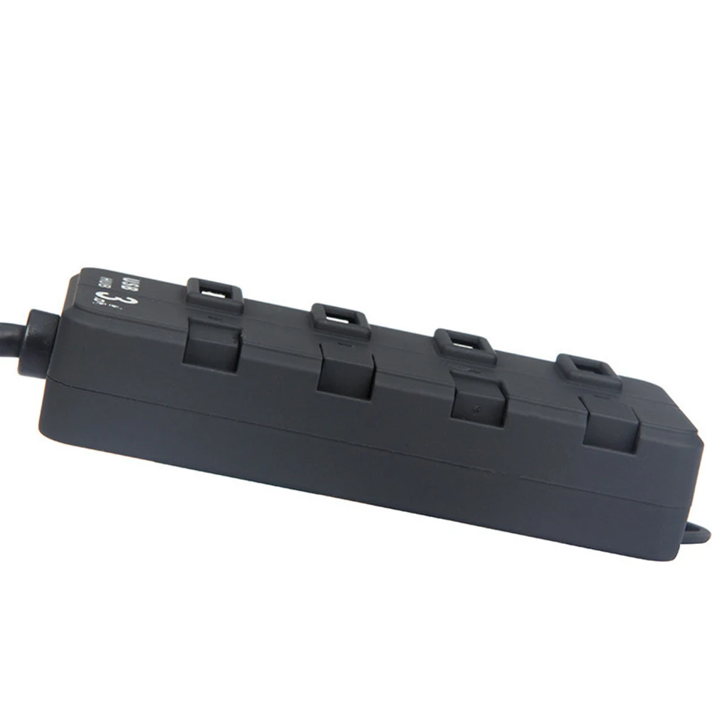 USB 3,0 концентратор супер скорость 5 Гбит/с 4 порта USB 3,0 концентратор с переключателем ВКЛ/ВЫКЛ для Windows Mac OS Linux ПК ноутбук