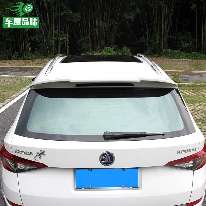 

For Skoda Kodiaq 2017 2018 2019 New ABS Plastic External Rear Spoiler Trunk Boot Tail Wing Spoiler Car Accessories