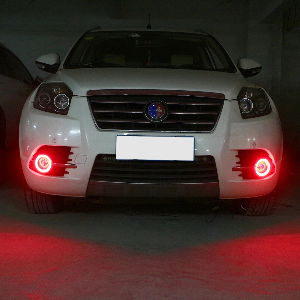 2 пары(4 шт.) COB Led гало кольца 60 мм 70 мм 80 мм 90 мм 100 мм 110 мм 120 мм 12V Автомобильные фары глаза ангела фары белого и синего цвета красного и желтого цветов