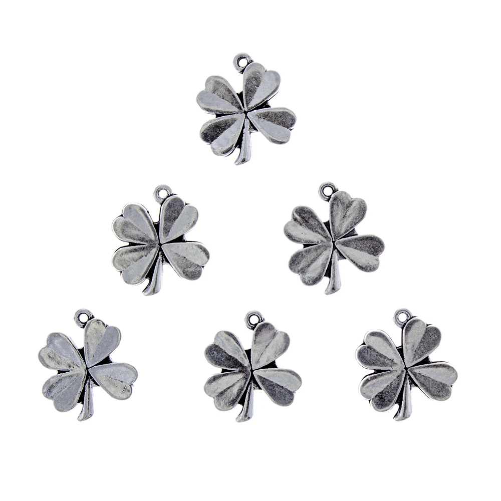 

Модные подвески и кулоны из сплава FIN15025 «сделай сам» 1,7*1,5 см для ожерелья, браслета, фурнитура для ювелирных изделий, дизайн в виде клевера с ...