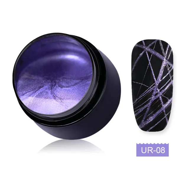 Metallic Spider 8 Ur Sugar 7 мл паук Гель-лак для нейл-арта креативный рисунок проволоки Гель-лак точка-линия Живопись гель замочить от 5D кошачий глаз УФ-гель - Цвет: Metallic Spider 8
