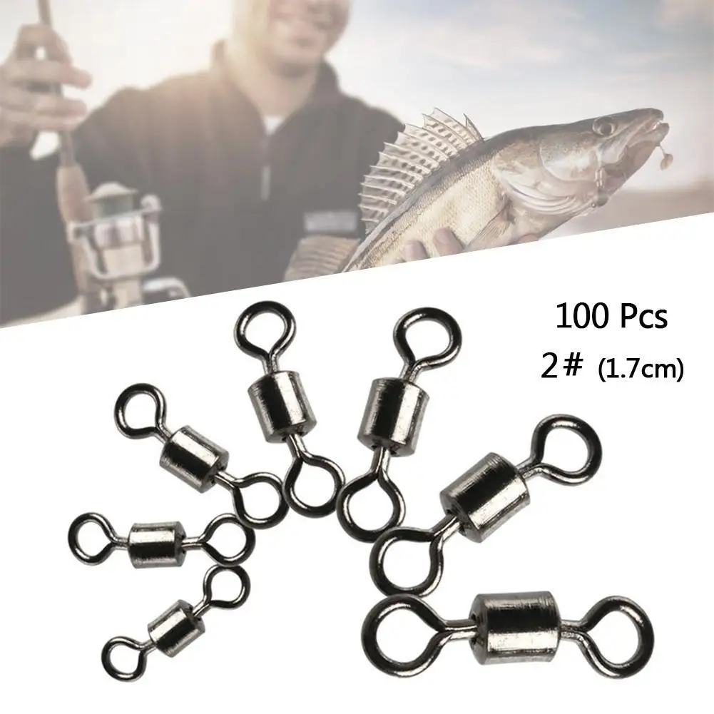 100 шт. шариковый подшипник шарнирное твердое кольцо рыболовная леска соединитель