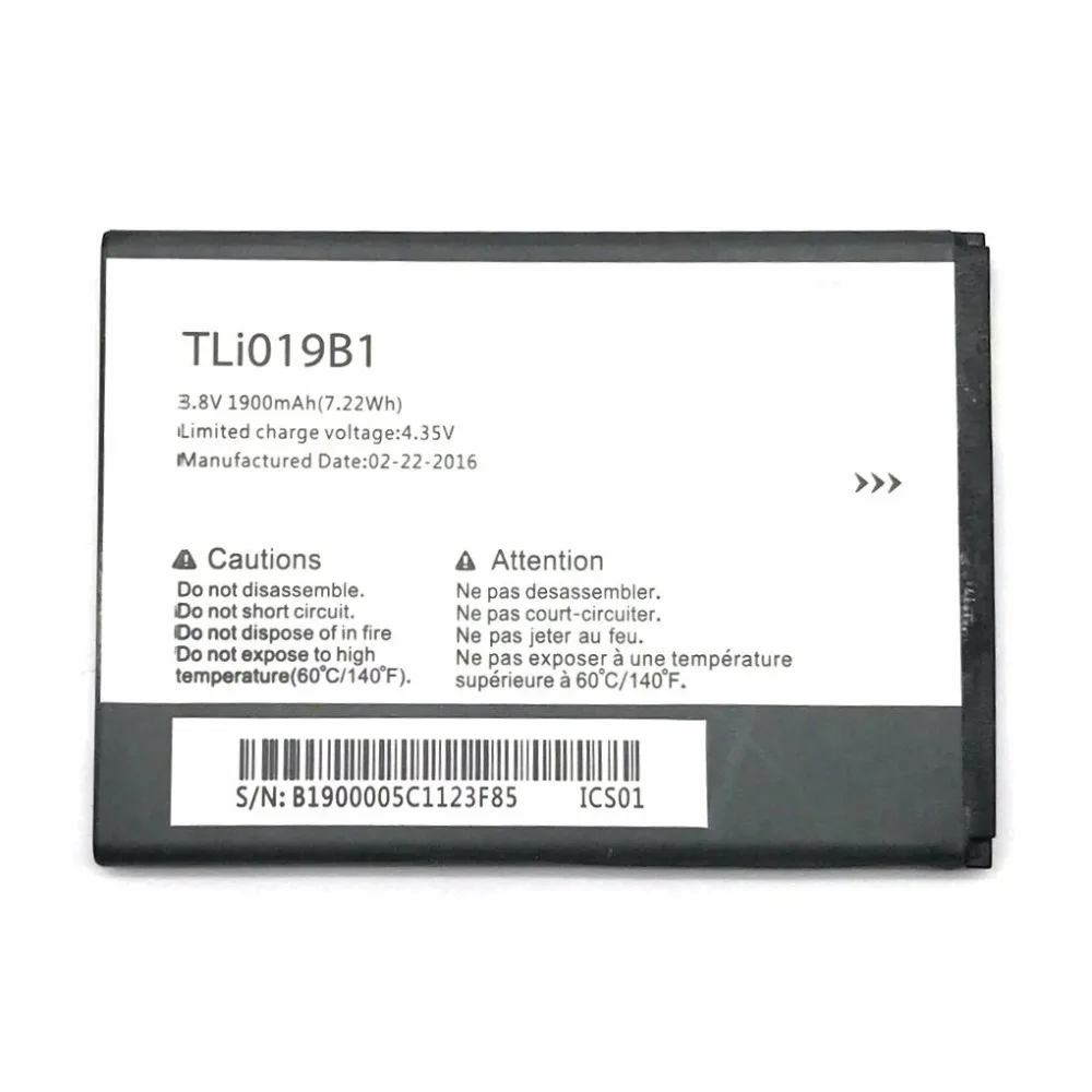 Новый аккумулятор TLi019B1 TLi019B2 1900mAh 3 8 V для ALCATEL Onetouch OT991 6010 мобильный телефон + трек