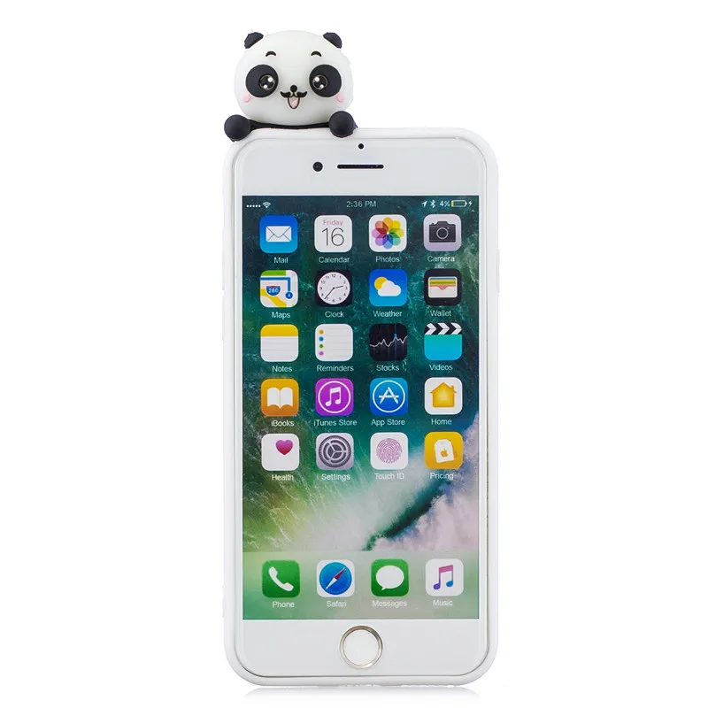 Чехол FLYKYLIN 3D DIY для iphone 7 8 Plus X XR XS 11 Pro Max 5S SE 5 6 6S чехол милый мультфильм 3D игрушки Мягкий ТПУ силиконовый чехол для телефона s