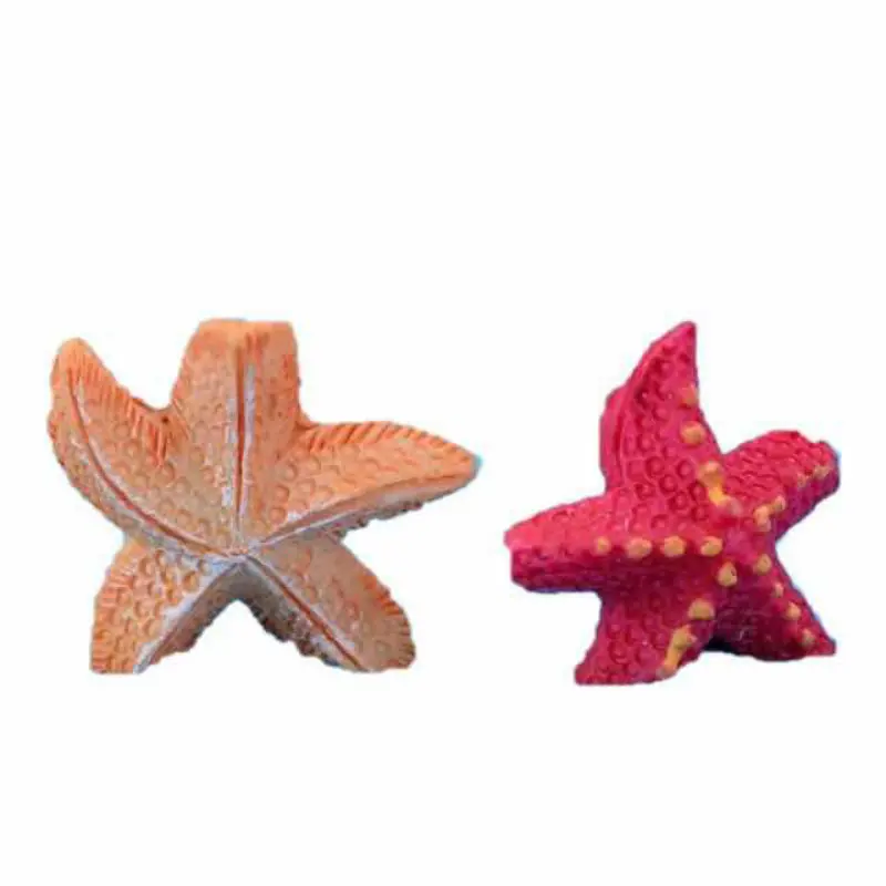 3 Pcs/Set starfish decoration Mediterranean style resin Garden Ornament Miniature DIY miniature garden decorations | Дом и сад