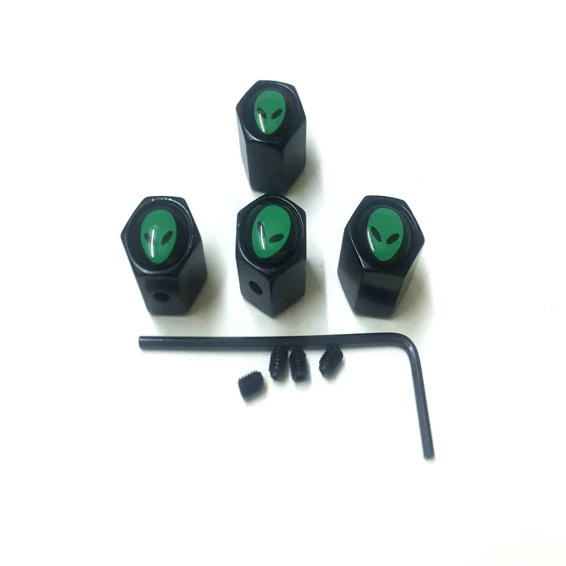 4 шт./лот Авто стиль Противоугонный инопланетянин Логотип колеса автомобиля Шины