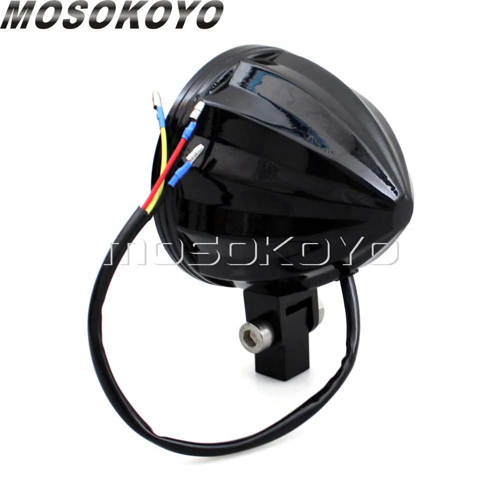 Винтажный мотоциклетный Головной фонарь Emark E4 ретро нижнее Крепление для Harley Cafe