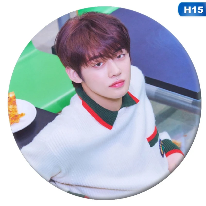 Новая мода Корейский Kpop TXT всех членов брошь, значок на булавке аксессуары для одежды шляпа украшение для рюкзака подарок