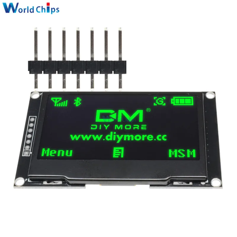 Diymore зеленый 2 42 &quot2 42&quot ЖК экран 128x64 OLED дисплей модуль IIC I2C SPI серия 12864 для C51 STM32