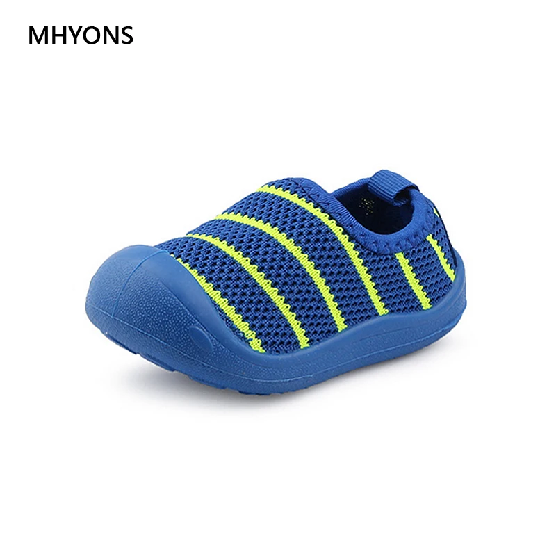 Новинка 2018 детская обувь MHYONS весна-осень вязаные мягкие Нескользящие дышащие