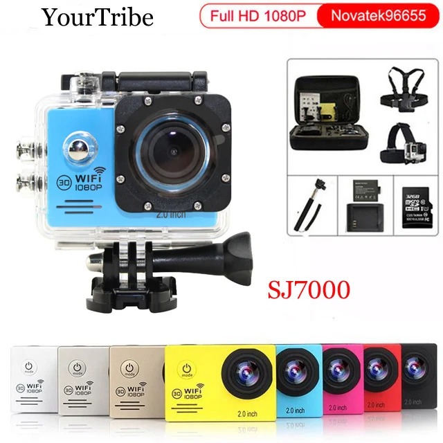 Экшн камера Full HD 1080 P 30FPS gopro hero 4 Stlye Novatek96655 Wifi go Водонепроницаемая pro 30 m Дайвинг