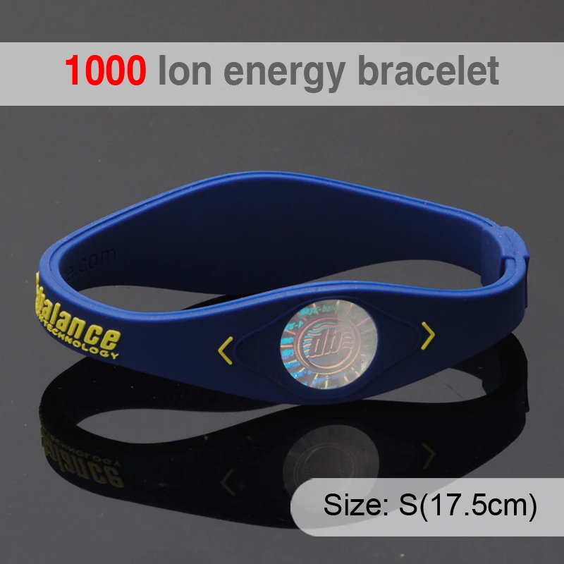 1000 ионов Био Элементов Энергии Браслет Силиконовый браслет с Голограммные