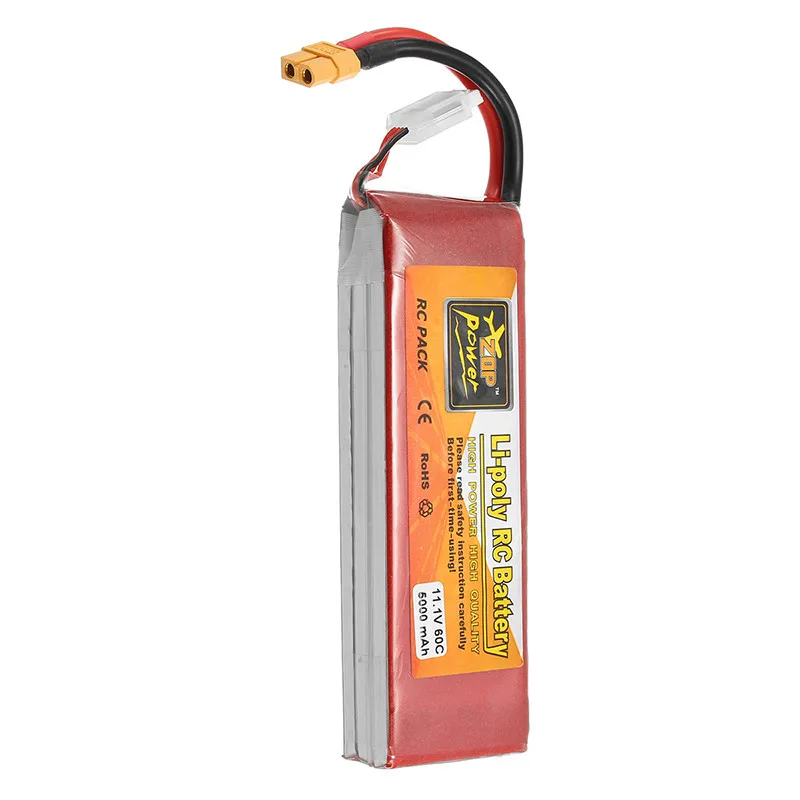 Аккумуляторная Lipo батарея ZOP Power 11 1 в 5000 мАч 3S 60C XT60 Разъем для RC Quadcopter Запасные