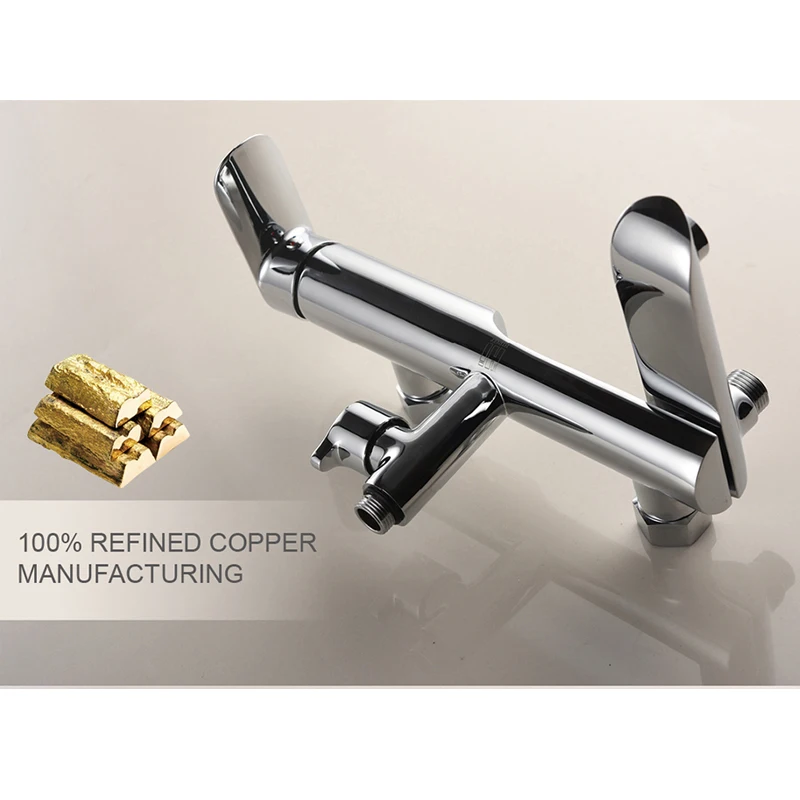 HIDEEP высококачественный латунный душевой набор для душа трубок дождя латунная