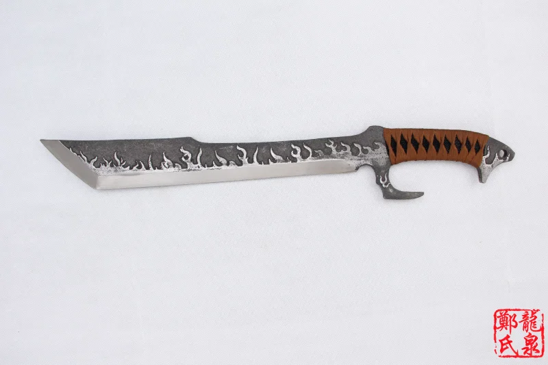 Бесплатная доставка пламя Самурай искусственная кожа черный шнур | Дом и сад