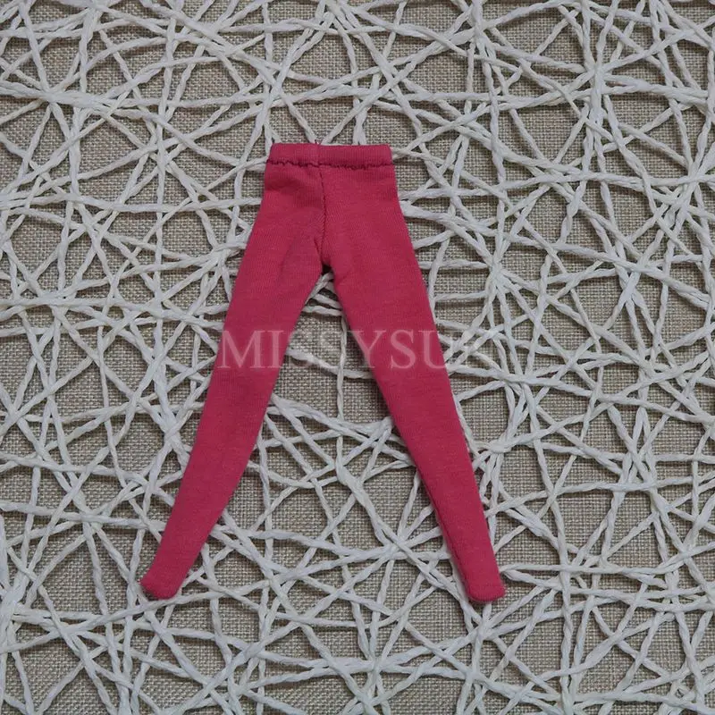 rose red Одежда для кукол Blyth, колготки, базовые штаны из чистого хлопка для 1/6, аксессуары для кукольной одежды(fit Azone, Pullip, Barbies, Blyth, 1/6 Doll - Цвет: rose red