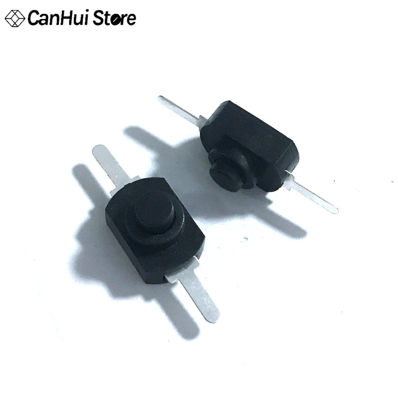 50 шт./лот 1208YD 2Pin фонарик выключатель питания кнопочный переключатель Черный 12*8 мм