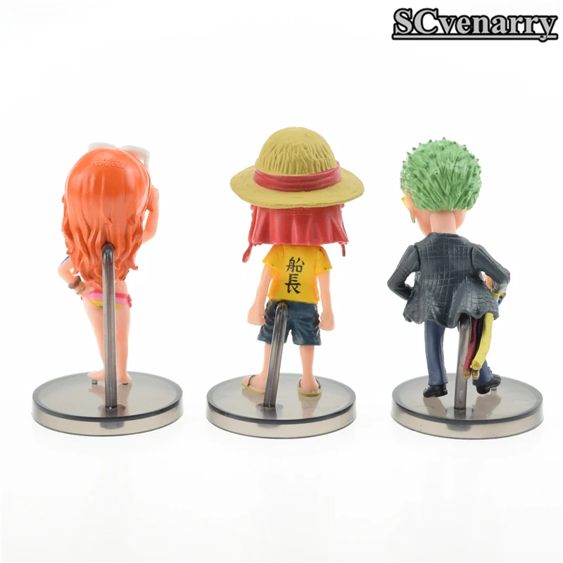 8pcs/set one piece Doll Toys Franky Ace Luffy Nami Usopp Nico Robin Cosplay PVC Action Figure Baby Anime Model Toy | Игрушки и хобби