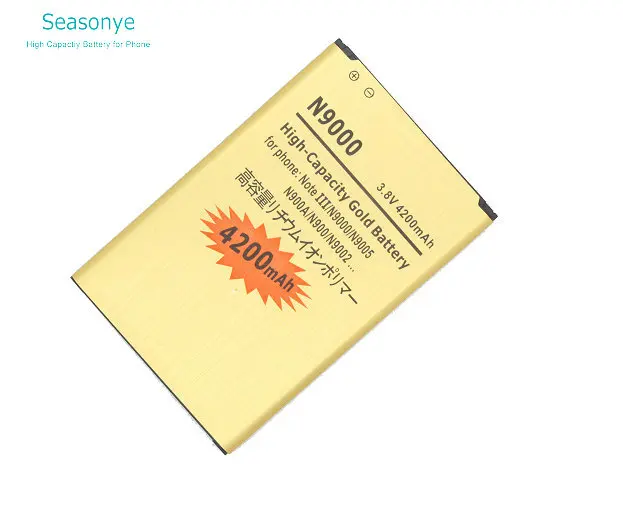 Seasonye 4200mAh B800BC B800BE B800BU B800BZ Золотой Сменный аккумулятор для Samsung Galaxy Note 3 III Note3 N9000 N9006