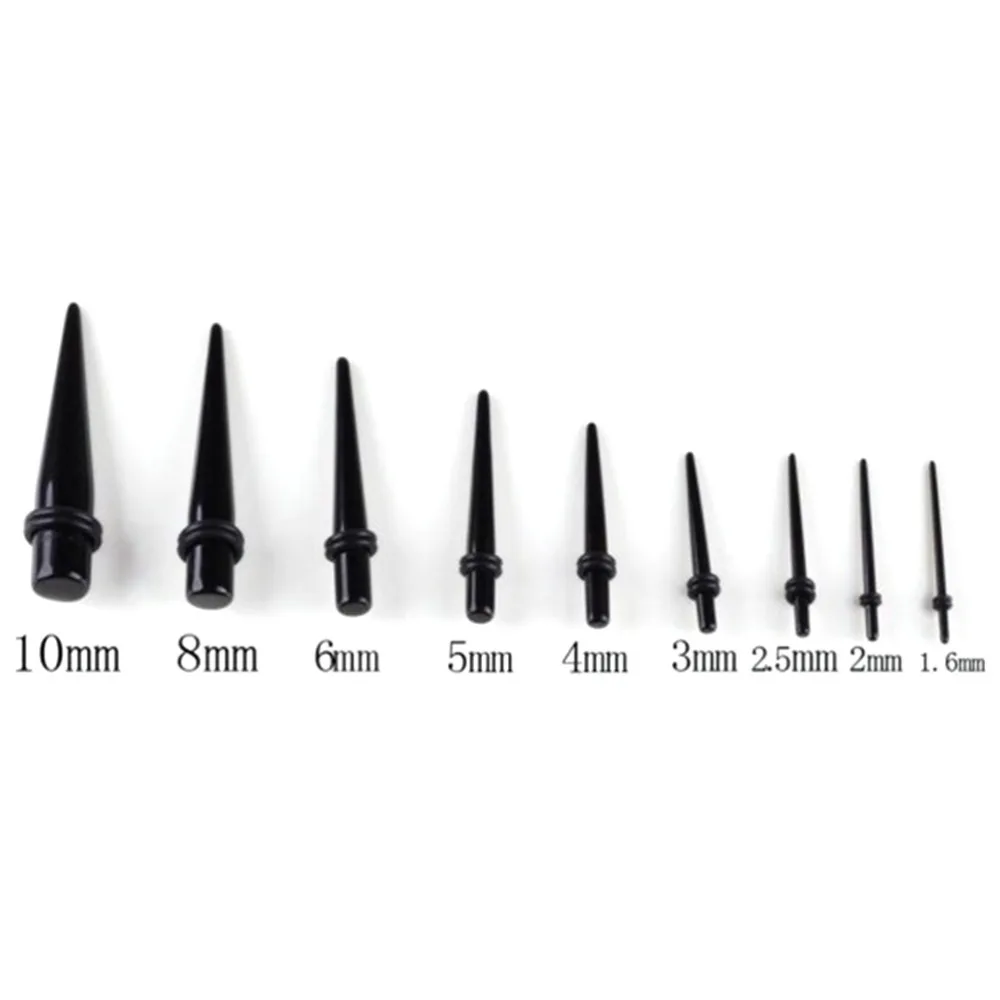 1 пара акриловые черные ушные затычки комплект для растяжки ушей|Украшения тела| |