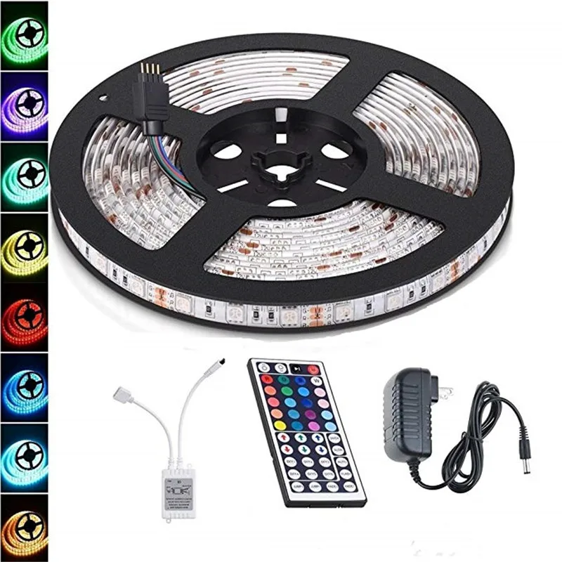 Светодиодный фонарь UltraFire SMD RGB светодиодные светильники tira de luz 5050 10 м 5 LED клейкая