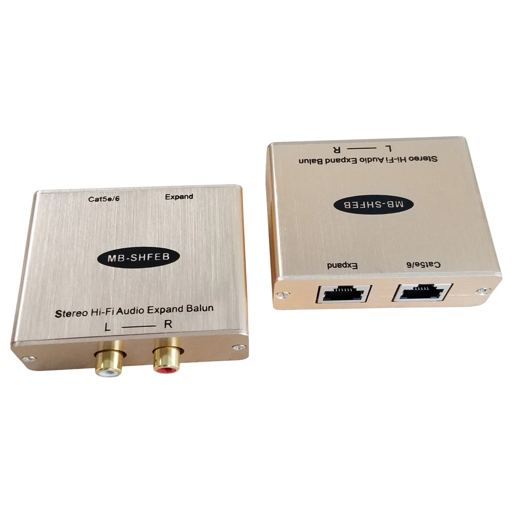 2 канальный стерео Hi Fi аудио передатчик через Cat5/6 к Ethernet удлинитель Danate RCA
