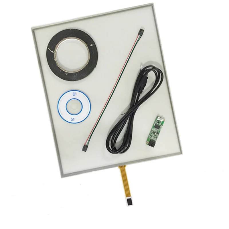 Free Shipping!!!  1PC 19inch 4Wire 4:3 Glass Resistive Touch Screen 396MM*323MM Digitizer+Controller